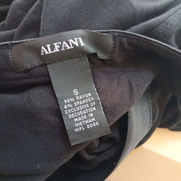 Small Alfani Muscle tight fit Black Short-Sleeve T-shirt - Picture 4 of 4